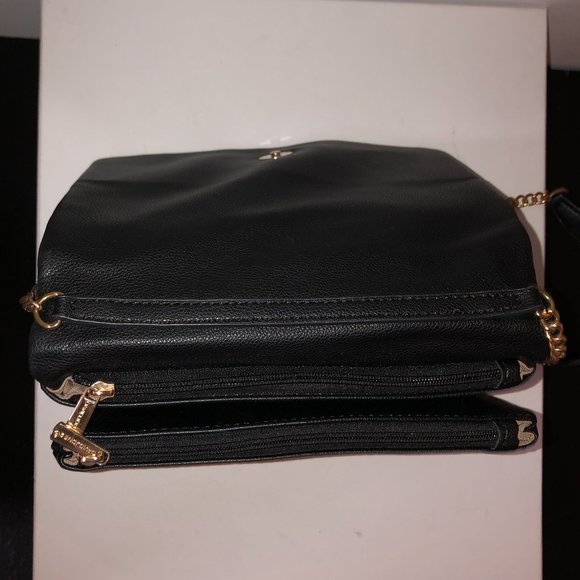 FREE WITH PURCHASE David Jones Paris Double Zip Cross Body Bag - Picture 8 of 14